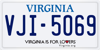VA license plate VJI5069