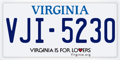 VA license plate VJI5230