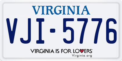 VA license plate VJI5776