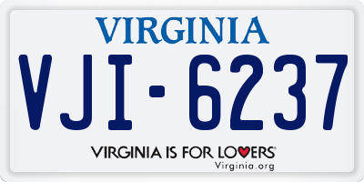 VA license plate VJI6237