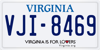 VA license plate VJI8469