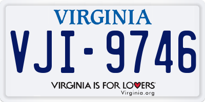 VA license plate VJI9746