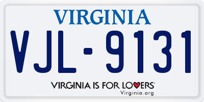 VA license plate VJL9131