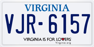 VA license plate VJR6157