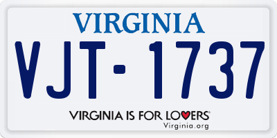 VA license plate VJT1737