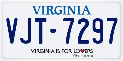 VA license plate VJT7297