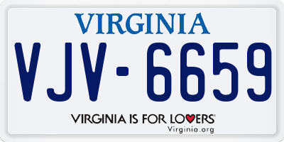VA license plate VJV6659