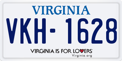 VA license plate VKH1628