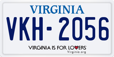 VA license plate VKH2056