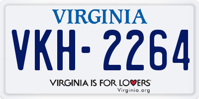 VA license plate VKH2264
