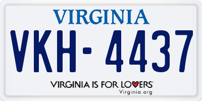 VA license plate VKH4437