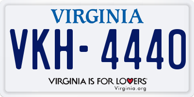 VA license plate VKH4440