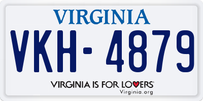 VA license plate VKH4879