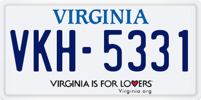 VA license plate VKH5331