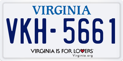 VA license plate VKH5661