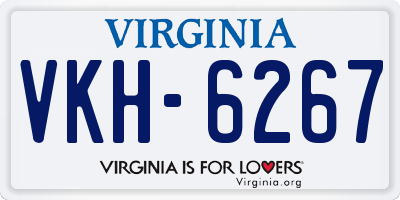 VA license plate VKH6267