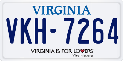 VA license plate VKH7264