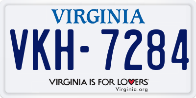 VA license plate VKH7284