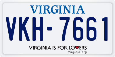 VA license plate VKH7661