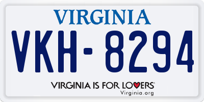 VA license plate VKH8294