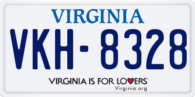 VA license plate VKH8328