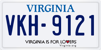 VA license plate VKH9121