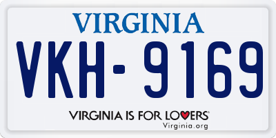 VA license plate VKH9169