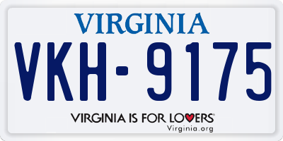 VA license plate VKH9175
