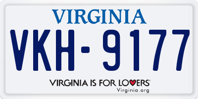 VA license plate VKH9177