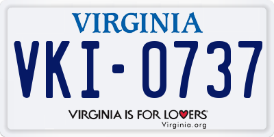 VA license plate VKI0737