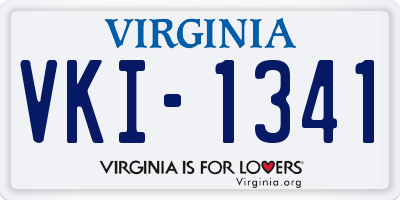 VA license plate VKI1341