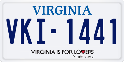 VA license plate VKI1441