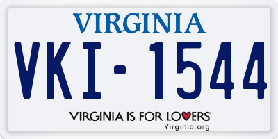 VA license plate VKI1544