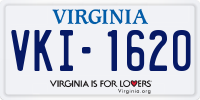 VA license plate VKI1620