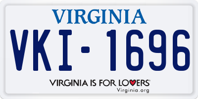 VA license plate VKI1696