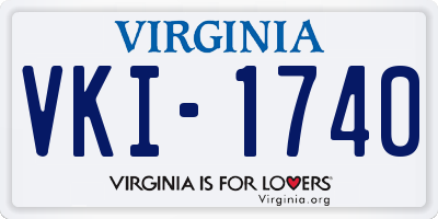 VA license plate VKI1740