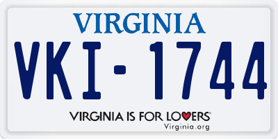 VA license plate VKI1744
