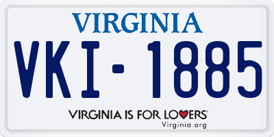 VA license plate VKI1885
