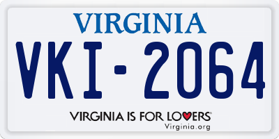 VA license plate VKI2064