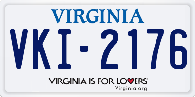 VA license plate VKI2176