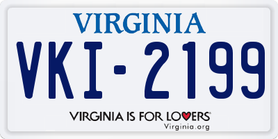 VA license plate VKI2199