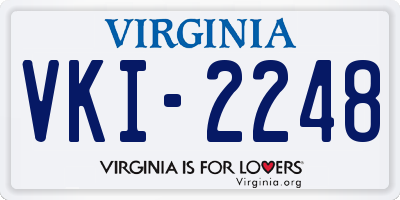 VA license plate VKI2248