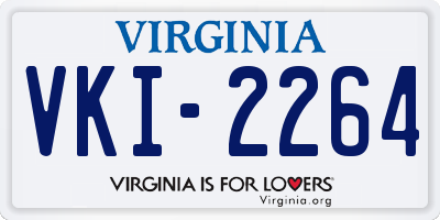 VA license plate VKI2264