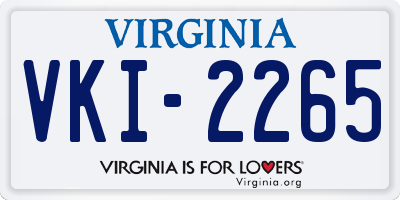 VA license plate VKI2265