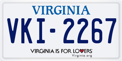 VA license plate VKI2267