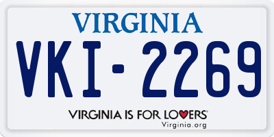 VA license plate VKI2269