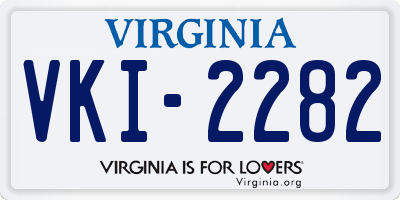 VA license plate VKI2282