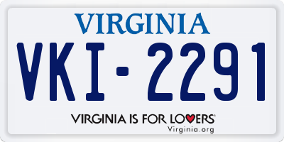 VA license plate VKI2291