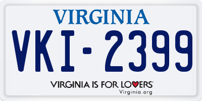 VA license plate VKI2399