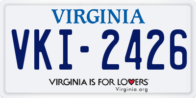 VA license plate VKI2426
